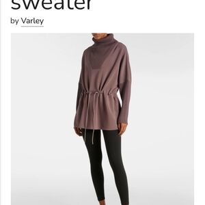 Varley Women's Mauve Cowl Neck Sweater